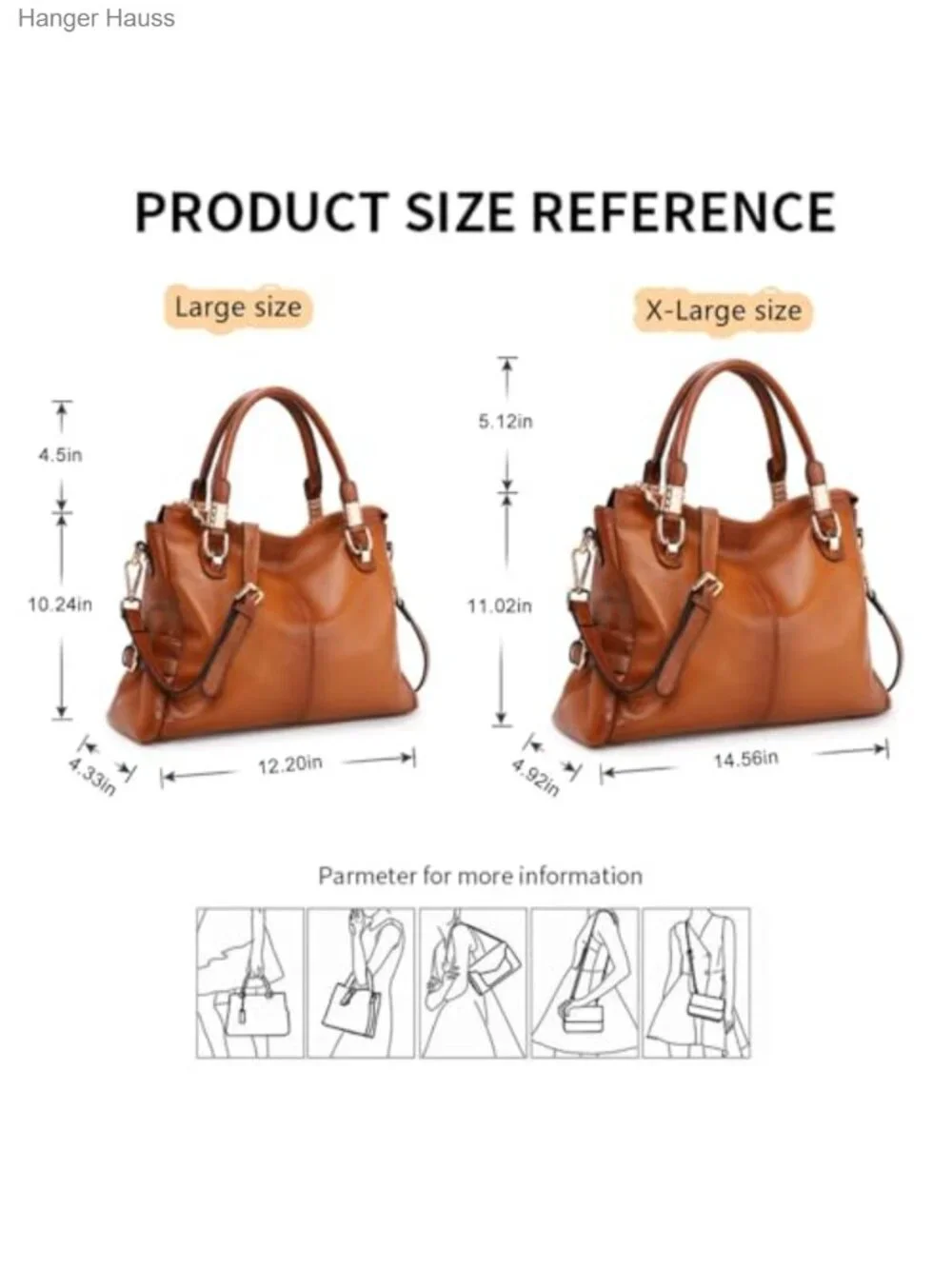 Top Grain Pebbled Cowhide Leather Satchel Tote Shoulder Bag with Adjustable